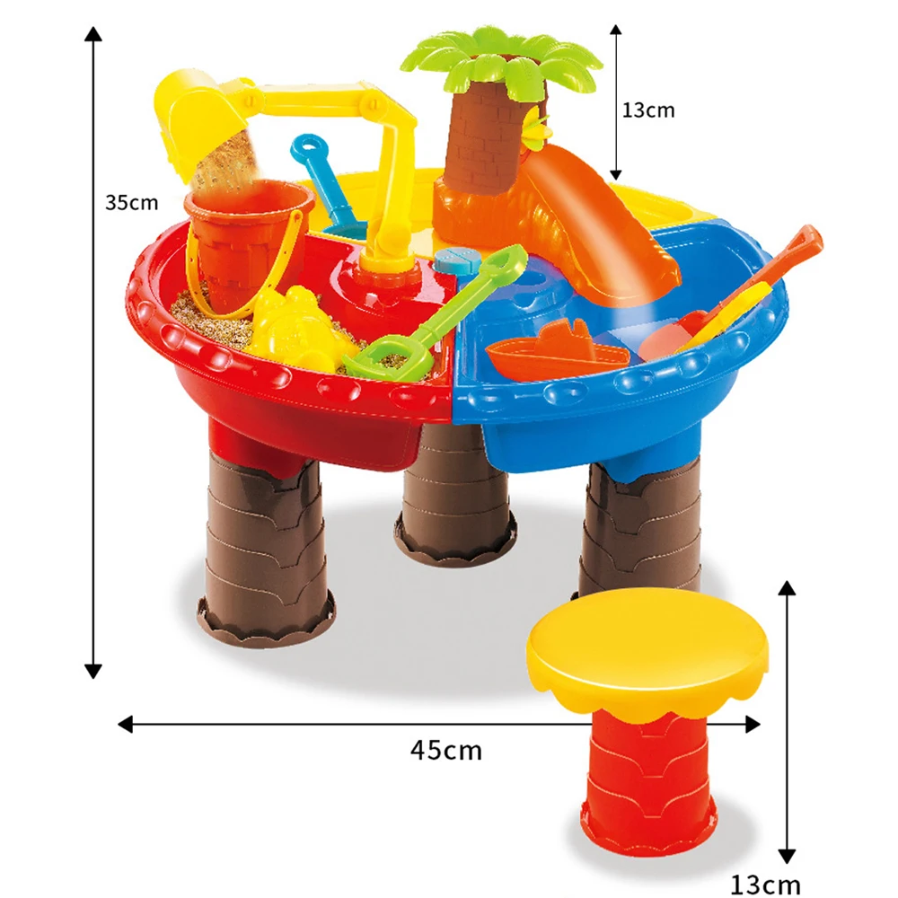  Summer Baby Toys Sand Water Play Beach Table Interactive Beach Water Play Toys Sand Dune Tool for K