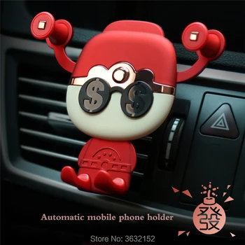 

Car Phone Holder Universal Air Vent Holder Stand 360 Degree Rotation For Mitsubishi outlander 2016 lancer 10 9 pajero sport asx