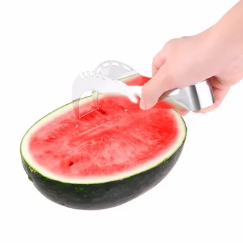 

1pc Stainless Steel Watermelon Slicer Vegetable Cutter Melon Server Corer Scoop Knife Kitchen Utensils Slices Fruit DividerTools