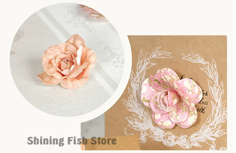 Ручной работы Цветы пакет DIY 3D бумажный цветок для изготовления открыток, скрапбукинга украшения