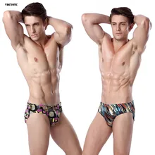 VBCYOTC мужские плавки с принтом треугольник сексуальные удобные освежающие мужские купальные шорты Купальники больших размеров трусы