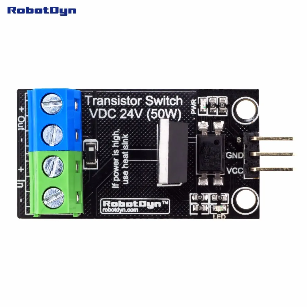 Транзистор MOSFET DC переключатель, 5V logic, DC 24 V/30A с оптопары