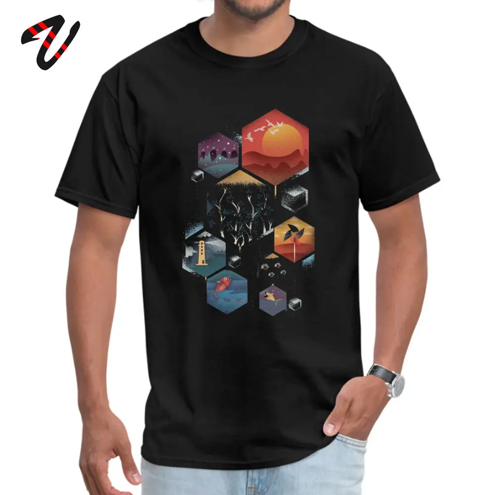 

Geometrical Wonders T-shirt Crewneck Tshirt Summer Fall T Shirt Spiderman Swag Shirts Cotton Printed Clothing Casual Men Shirt