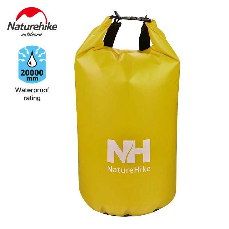 Naturehike 50L Портативный Открытый водонепроницаемый путешествия рафтинг сумка ведро пляж большое уплотнение хранения сухой плавательный мешок кемпинг - Цвет: Yellow