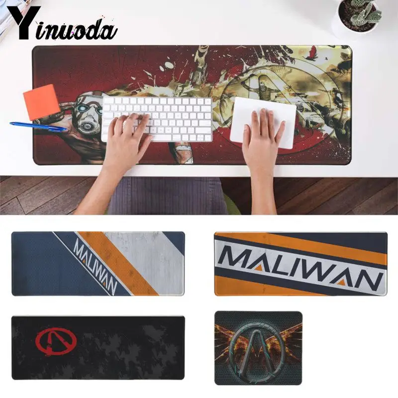

Yinuoda Vintage Cool Maliwan Borderlands Keyboards Mat Rubber Gaming mousepad Desk Mat Beautiful Anime Lockedge Mouse Mat