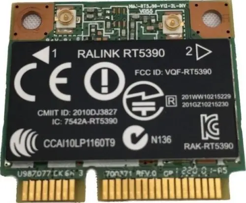 Беспроводная карта адаптера для Ralink RT5390 half MINI PCI E 150 Мбит/с Wlan Wi Fi SPS 630703 001 HP G4 G6 240 245
