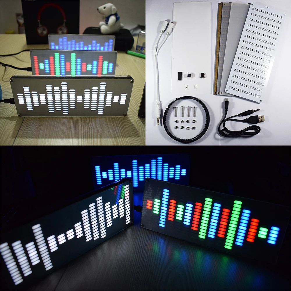 DIY светодиодный цифровой музыкальный спектральный дисплей модуль сенсорный