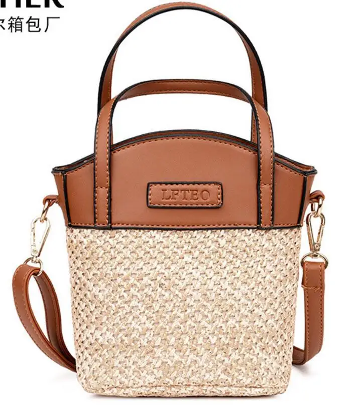 2018 Women Handbag Summer Beach Tote Circle Bag Handmade Rattan woven Round handbag Vintage Retro Straw Knitted Messenger | Багаж и сумки
