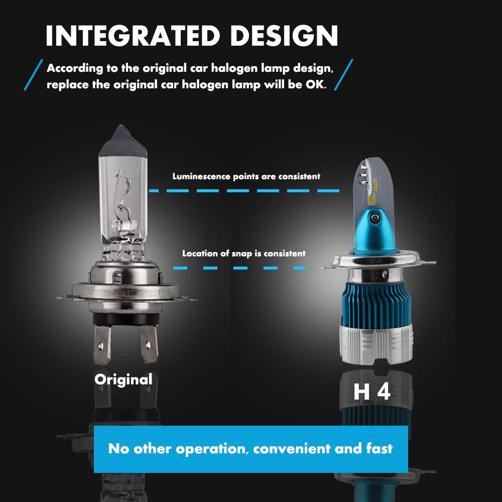 2 шт. Ml2 свет H7 Led H11/H8 ZES светодиод чипы фары автомобиля HB4 9006 H3 H1 h4 светодиодные автомобильные headlig 12V 3000LM 50 Вт HB3 9005 лампы 12V