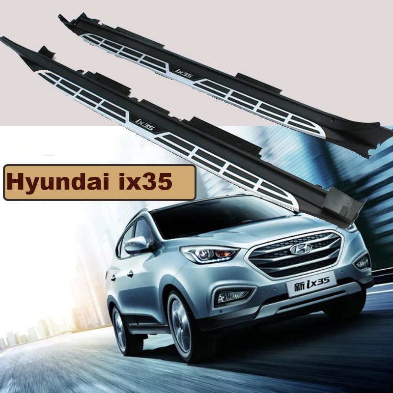 Для Hyundai IX35 2010-2017 автомобилей Бег Панели Авто шаг в сторону Бар Педали для автомобиля Высокое качество Фирменная новинка оригинальный