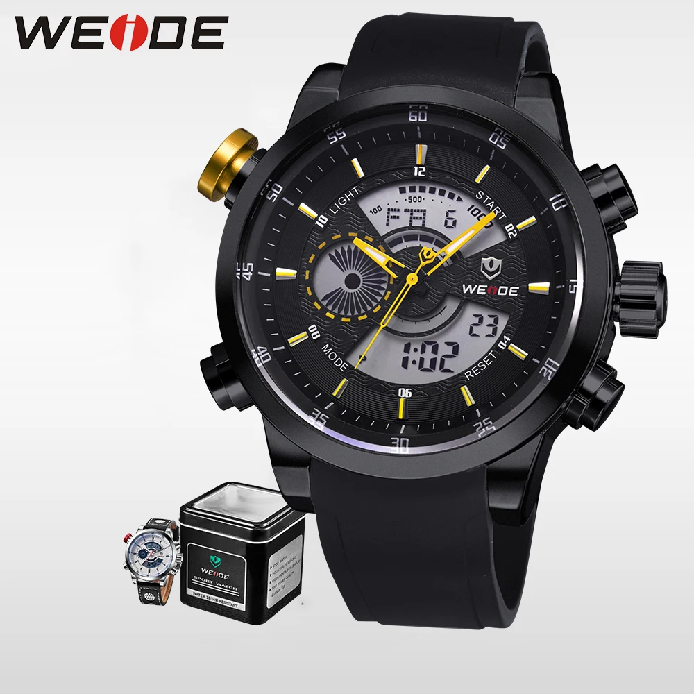 

WEIDE Genuine Luxury Brand Men Sports Watches Digital Military Watch Waterproof Men Fashion Casual Wristwatches Alarm Clock 3401
