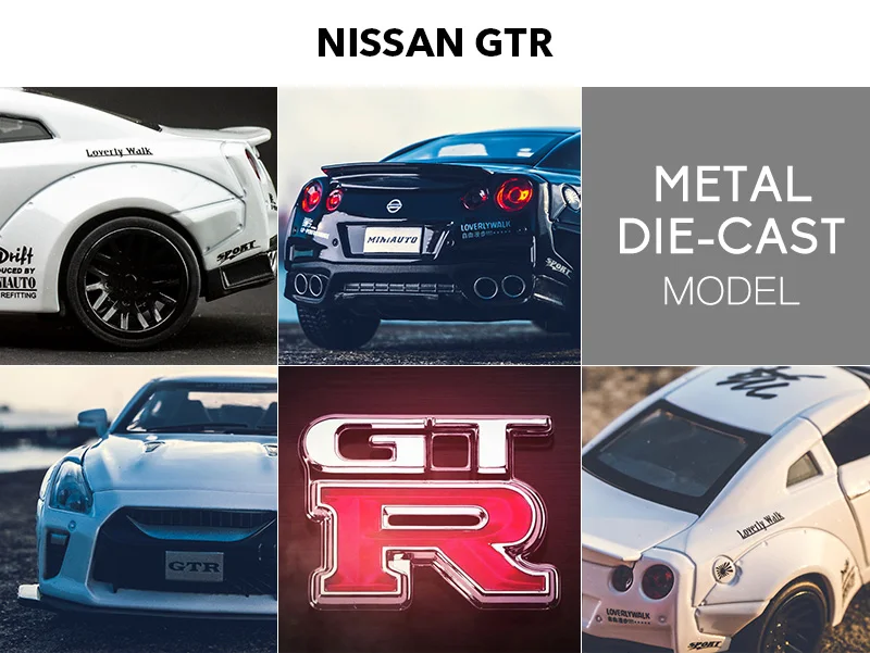 KIDAMI 1:32 модель автомобиля набор бен GT и Nissan GTR сплав литья под давлением игрушка с инерционным механизмом автомобиль костюм для детей Подарки сюрпризы машинки