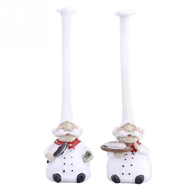 Resin Kitchen Chef Figurine Decor House Restaurant Cafe Kitchen Chef