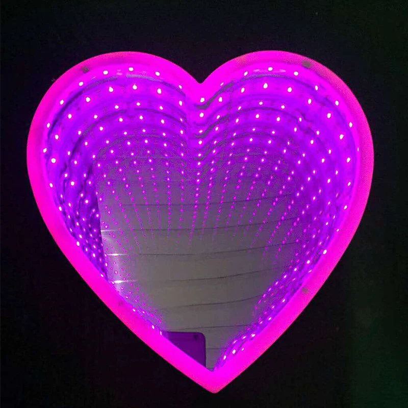 3D Marquee LED Tunnel Lamps Novelty Illusion Star Cloud Pineapple Heart Bell Night Lights Creative Gift Decor Lamp For Wall Desk (6)