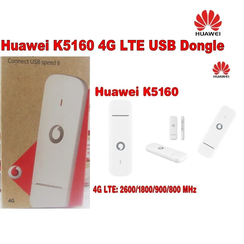 Лот из 10 шт разблокирована huawei K5160 4G LTE USB Dongle интерфейсом USB Datacard мобильного широкополосного доступа USB модемов