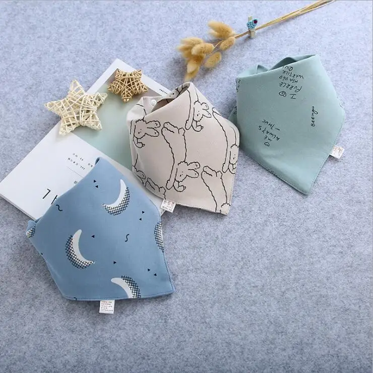 

3pcs/lot Baby Bibs Bandana Lot 100% Cotton High Quality Babadores Para Bebe Infant Saliva Towel for Boys and Girls