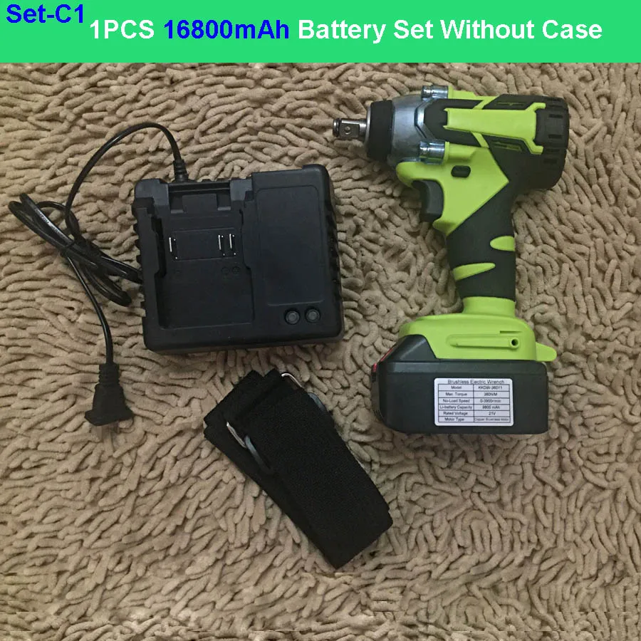 1PCS 16800mah Carton 360N/M 16800mah 9800mah 1/2 бесщеточный крутящий момент беспроводной Hilti Электрический Bort Электроинструмент литиевая батарея автомобильный ударный ключ - Цвет: 1PCS 16800mah Carton
