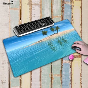 

Mairuige Beach Palm Scenery Speed Version Large Gaming Mouse Pad Lock Edge Mousepad Keyboards Mat computer game tablet mousepad