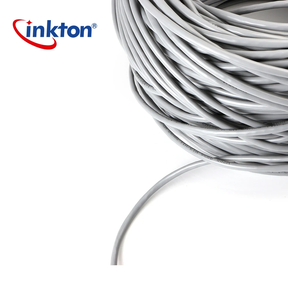 Inkton Cat5e UTP Ethernet кабель Oxyen медные сердечники Lan для инженерной проводки 50 м 100 305 100%
