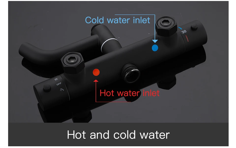 Gappo черные смеситель для душа S Ванна термостатический для холодной и горячей воды, температура Смесители для ванной комнаты Душевая система большие накладные