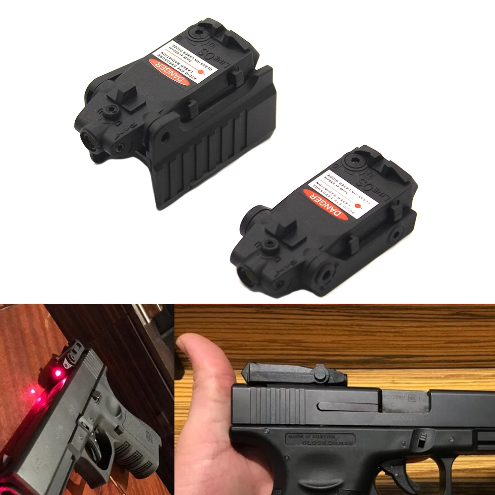Тактический лазерный прицел Glock задний красный для страйкбола 17 18C 19 22 23 25 26 27 28 31 32