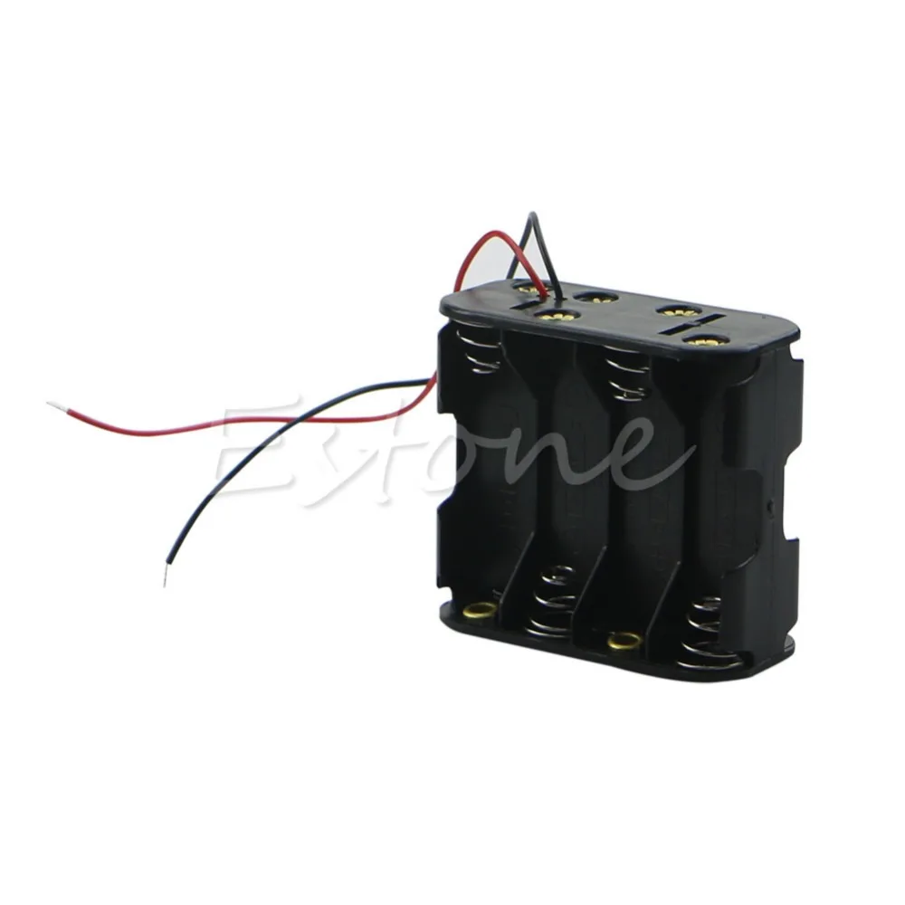 

1 PC New 12V Battery Clip Slot Storage Holder Box Case For 8pcs AA Batteries