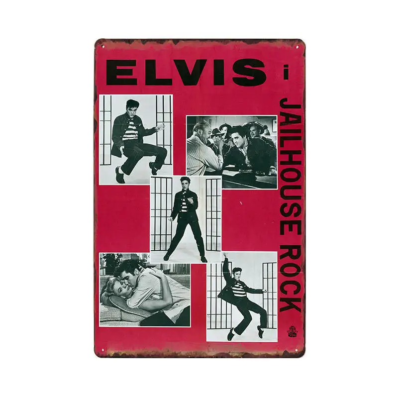 Elvis Presley вывески металлические винтажные постеры оловянные дощечки настенные Декорации для бара Клубная комната паба художественные картины Домашний Декор 20x30 см - Цвет: 60268