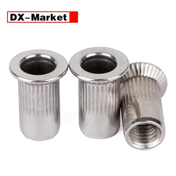 

m3 m4 m5 m6 m8 m10 m12 rivet nut, big reduce head rivet nut,304 stainless steel Threaded Inserts big head rivet nuts ,K008
