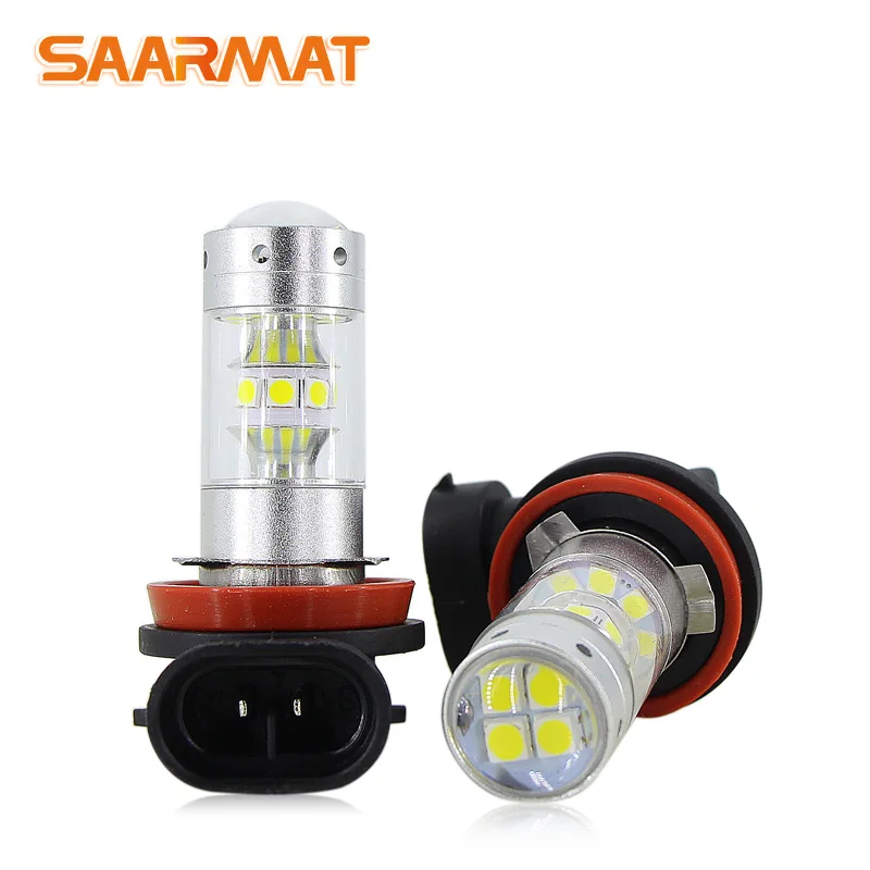2 Led Canbus H11 H8 DRL font b lamp b font Car Fog Light Bulb For