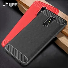 Силиконовый чехол для LG Q6 Plus Q60 LG Q7 Plus Q8, ударопрочный чехол из углеродного волокна и ТПУ для телефона LG Q8 2018 Q6 Q7 Alpha
