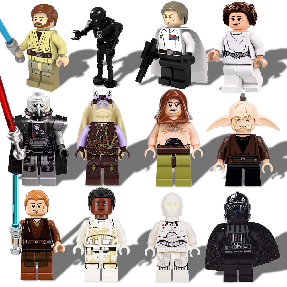 

Single Star Wars figures Building Blocks leia Sith Lord Yoda Darth Vader Maul Bricks Toys kits compatible with Legoing gifts