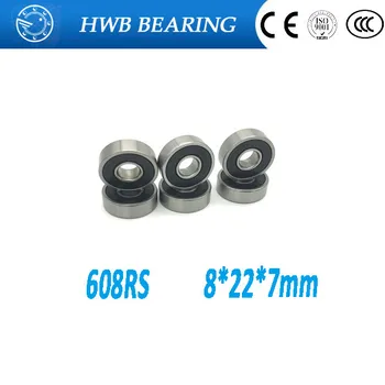 

Free Shipping 608 ceramic bearings 22*8*7mm 2pcs/lot S608 2RS bearing CB T9H Stainless steel hybrid ceramic ball bearings