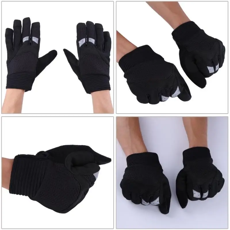 SAHOO Men Women Bike Gloves Touch Screen Full Finger Cycling Gloves