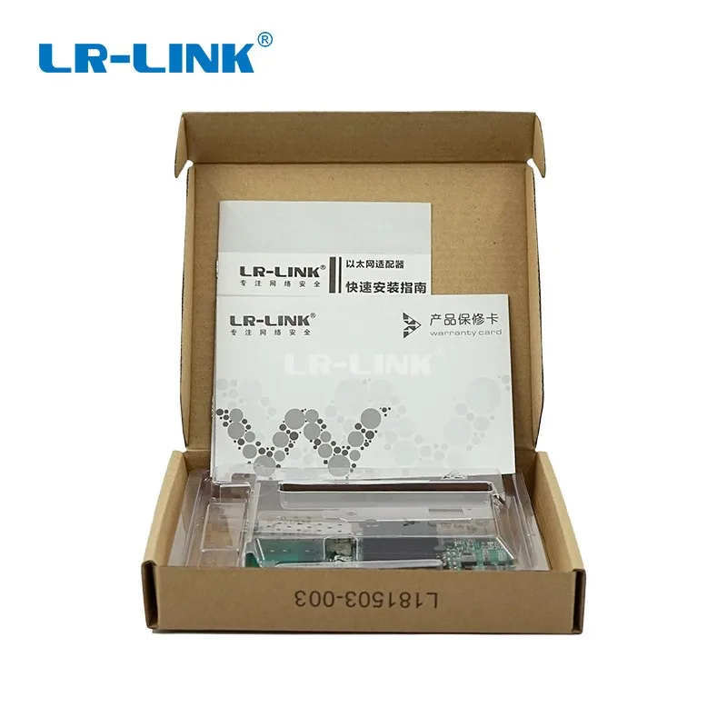 LR-LINK 926260f-sfp PCI-Express x1 Lan Card Ethernet-коммутатор для подключения оптоволоконного кабеля оптическая сетевая карта настольный адаптер ПК Intel 82576