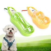 Портативная бутылка для воды для домашних животных, собак, кошек, автоматическая миска для путешествий на открытом воздухе, бутылки для маленьких больших собак, щенков, прогулок, bebedero para perro