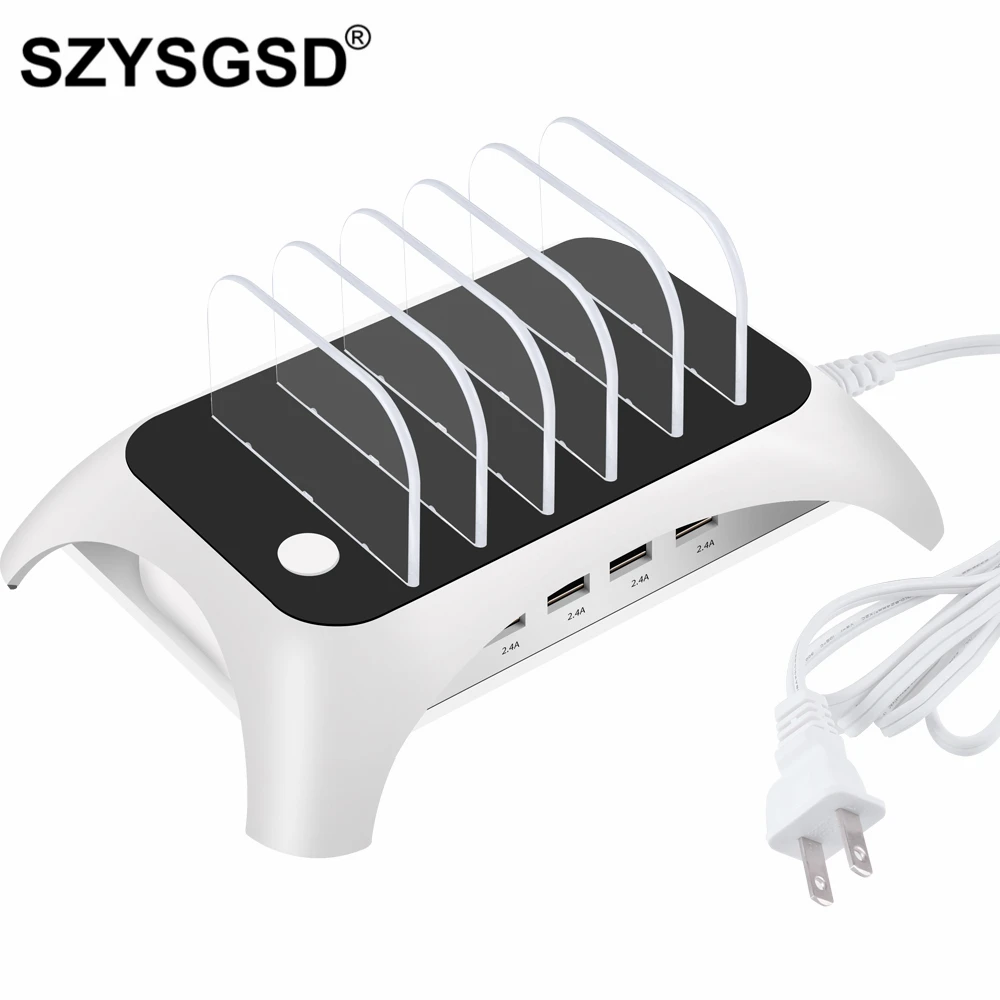 SZYSGSD мульти порт USB зарядное устройство для телефона 5 портов Быстрая зарядка
