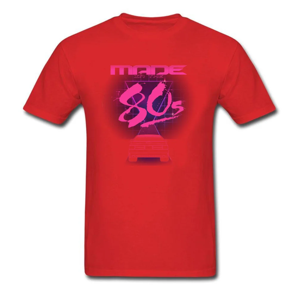 Men Fashion Casual Tees O Neck Summer Autumn 100% Cotton Fabric T-Shirt Comics Short Sleeve Made in the 80s Tshirts Made in the 80s red