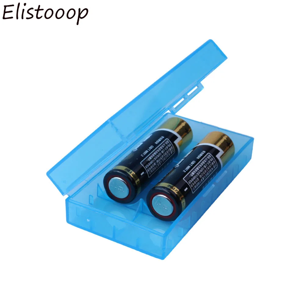 

Elistooop 10pcs/lot Colorful 18650 CR123A 16340 Battery Case Holder Box Storage Optional Color