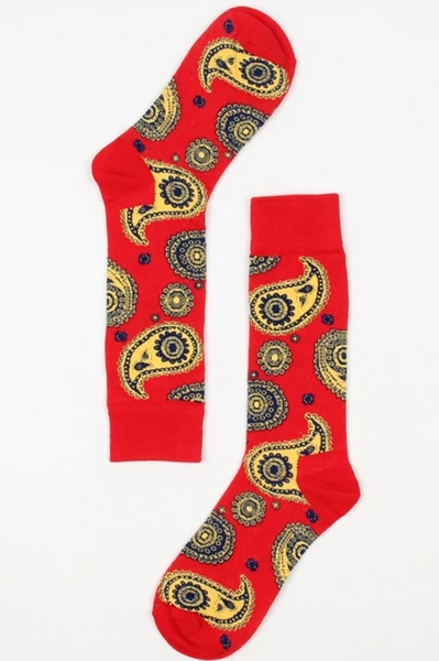 Модные брендовые классные цветные носки для влюбленных хлопковые повседневные мужские Носки с рисунком уличного скейтборда женские носки - Цвет: Красный
