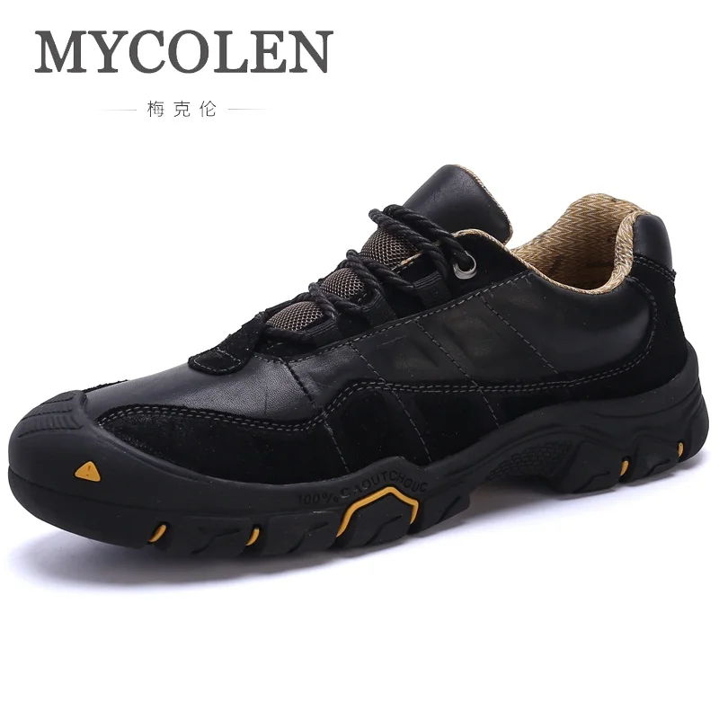 

MYCOLEN Hot Selling Fashion Casual Shoes For Men Comfortable Shoes Spring/Autumn Warm Black Brown Casual Male Shoes Plus Size