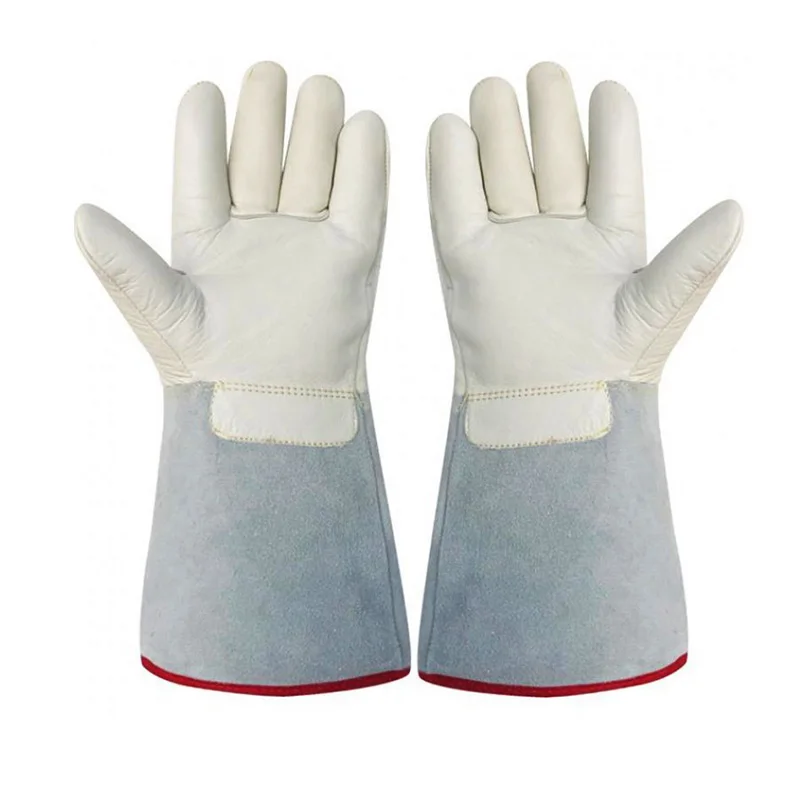1 пара низкотемпературных стойких длинных перчаток для криогенных и жидкостных азотных перчаток холодного хранения СПГ герметичные антифриз