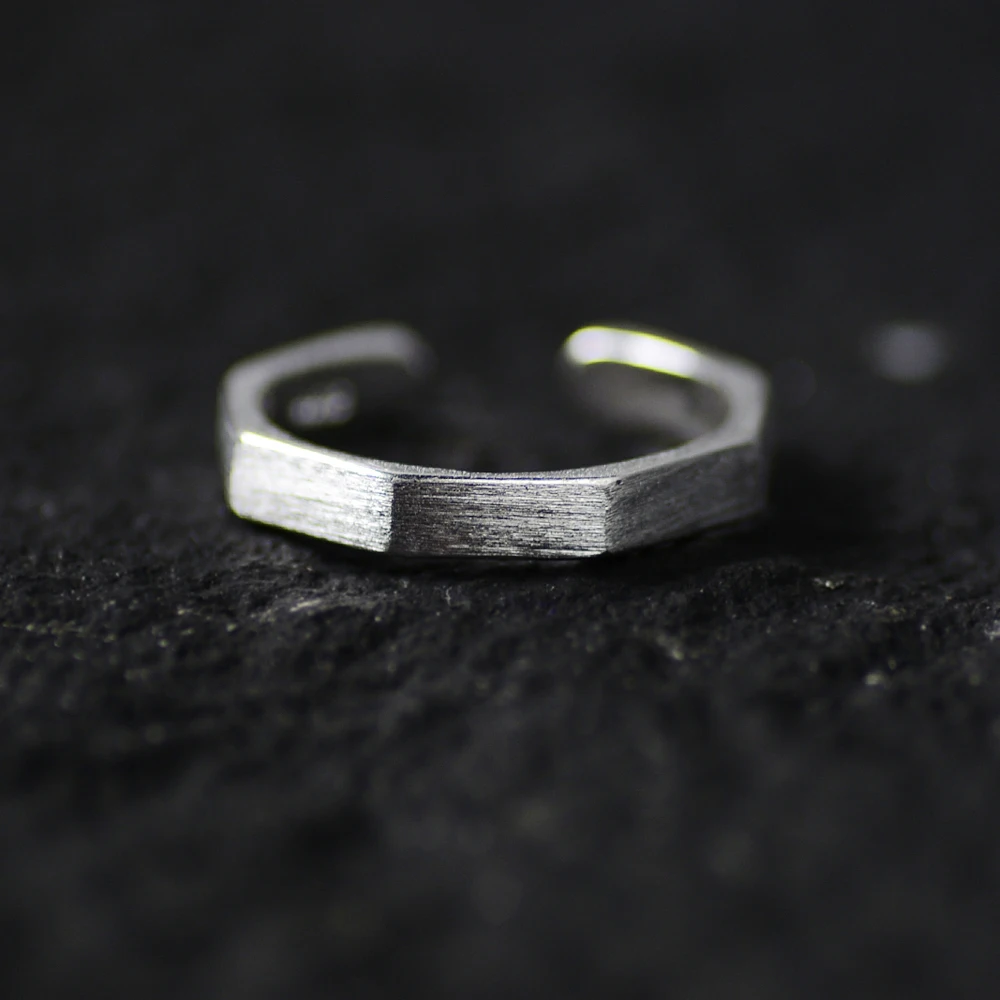 

S925 Sterling Silver Ring Vintage Adjustable Ring for Women SS-019