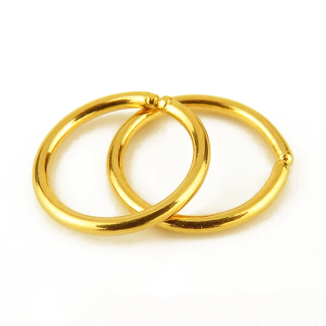 Modern Brushed Gold / half circle Hoop Earrings – JPeace Designs