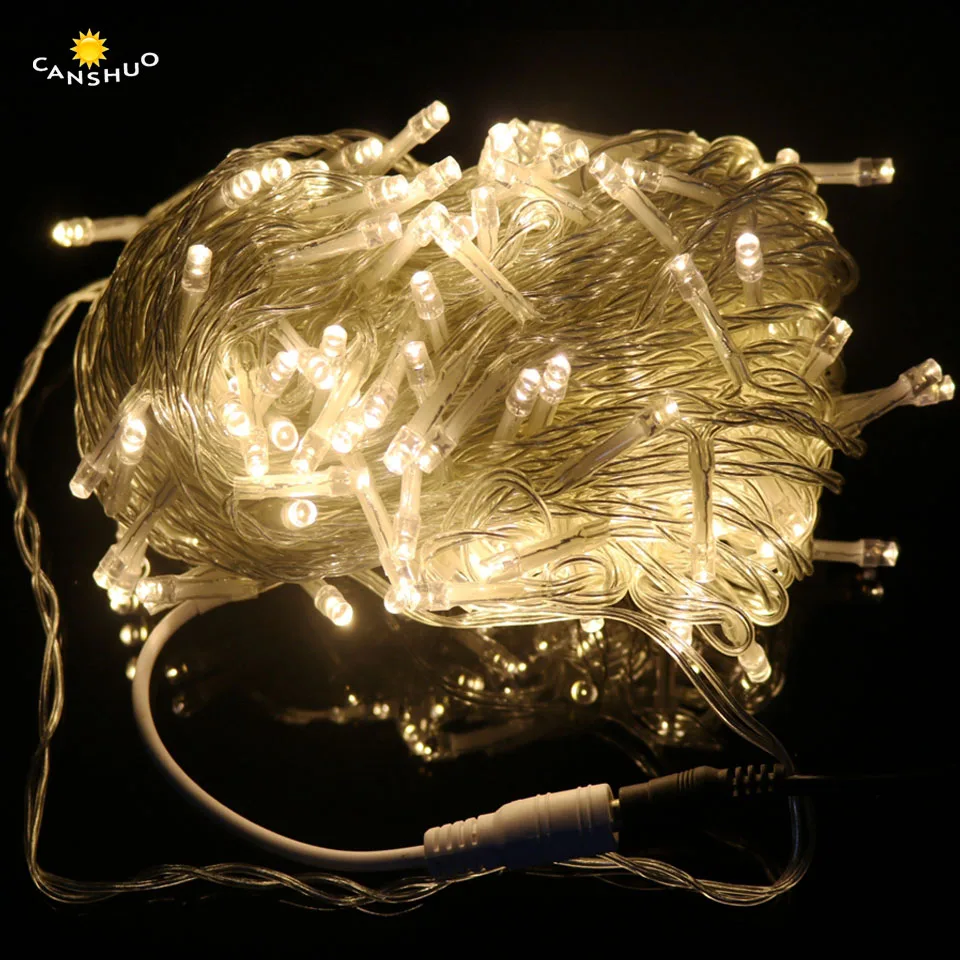 DC 12V String Light for Christmas Waterproof Outdoor Party Wedding Fairy Lights Decorative Blue/RGB/White Garland Indoor Decor