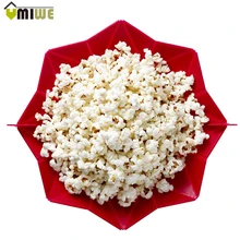 Fabricante de las palomitas de microondas plegable tazón de palomitas de maíz palomitas de microondas cubo de cocina para hornear fiesta familiar diy fabricante de palomitas de maíz