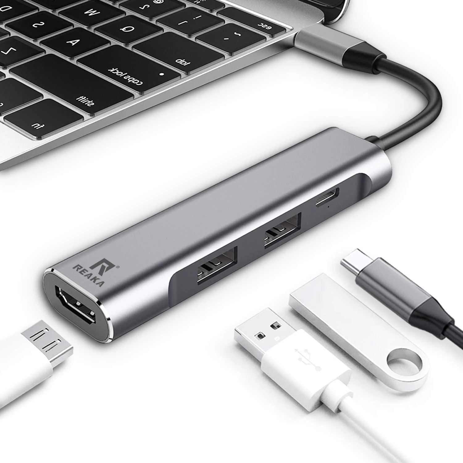 Концентратор USB Type C док-станция для MacBook Pro samsung Galaxy S8 huawei P20 Pro