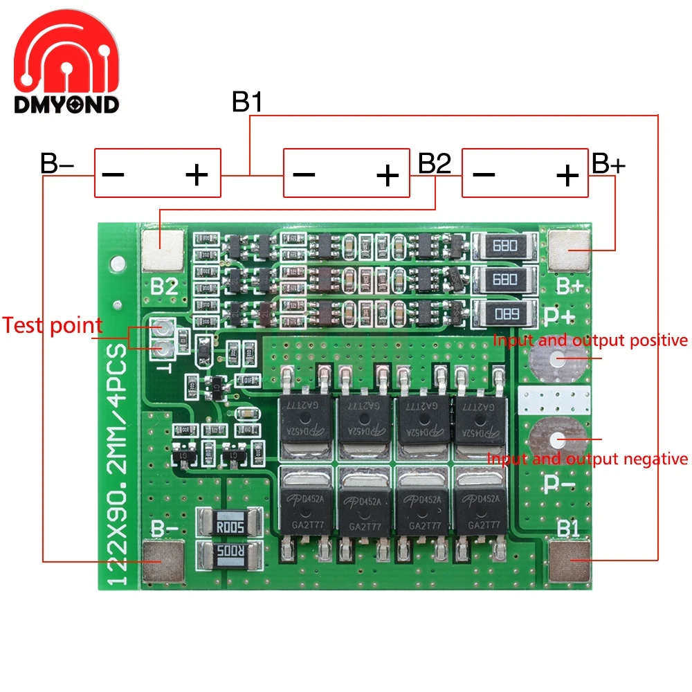 3 Серийный 3 S 25A Li-Ion 18650 BMS батарея PCM Защитная плата BMS PCM с балансом для литий-ионных плата защиты литий-полимерных аккумуляторов модуль 12 В