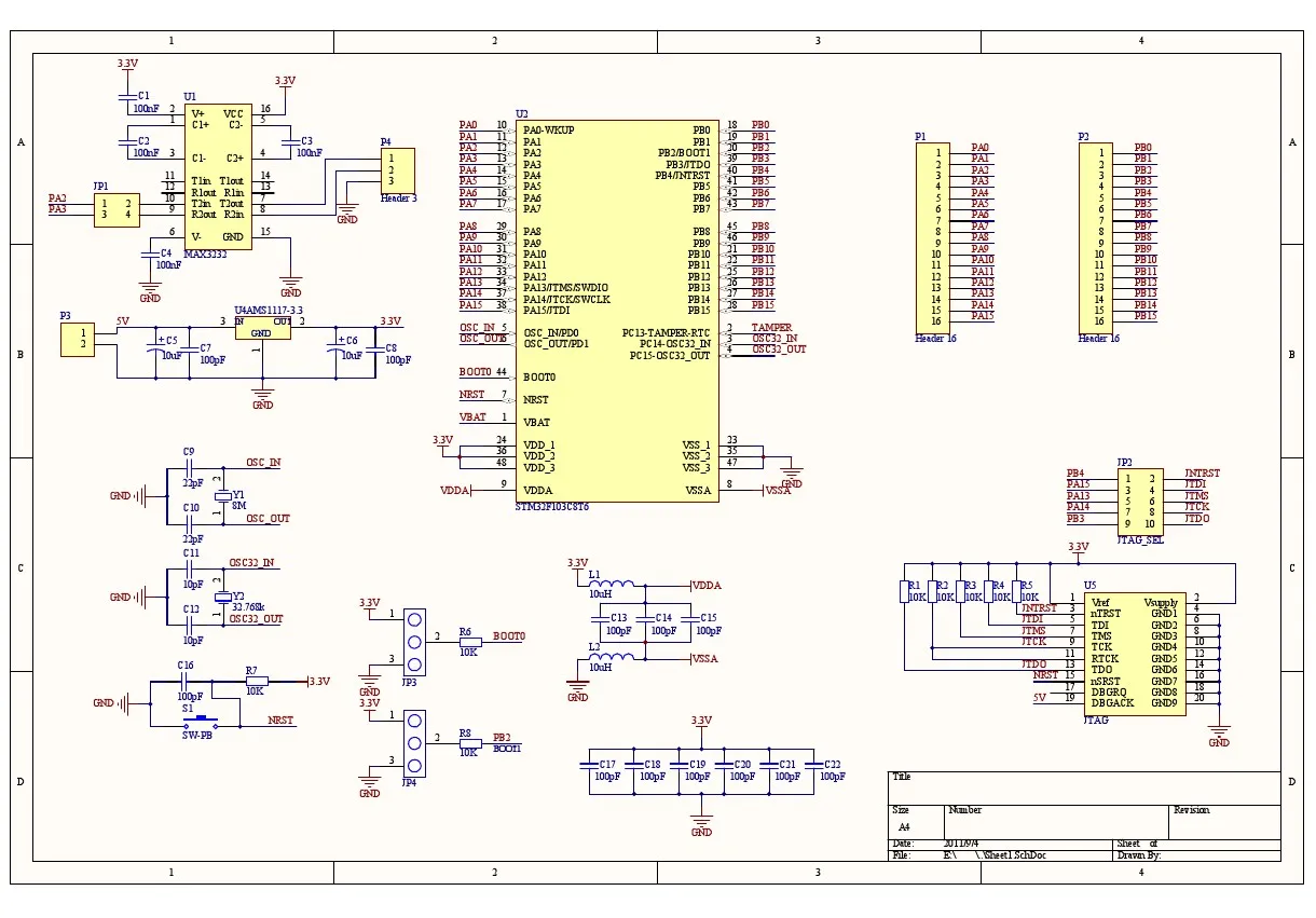 1 шт./лот STM32F103C8T6 ARM STM32 минимальная система развития модуль для arduino CS32F103C8T6