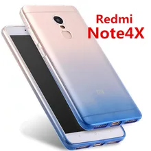 

New For Xiaomi Redmi Note4 Global version Note 4X case TPU silicone Ultra Thin Soft Colorful gradient All inclusive Cases Cover