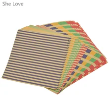 Chzimade-80 hojas mezcladas, 8 diseños, bricolaje, Papel Kraft plegable de Origami, Polka, Vintage, papel para filigrana, artesanía decorativa